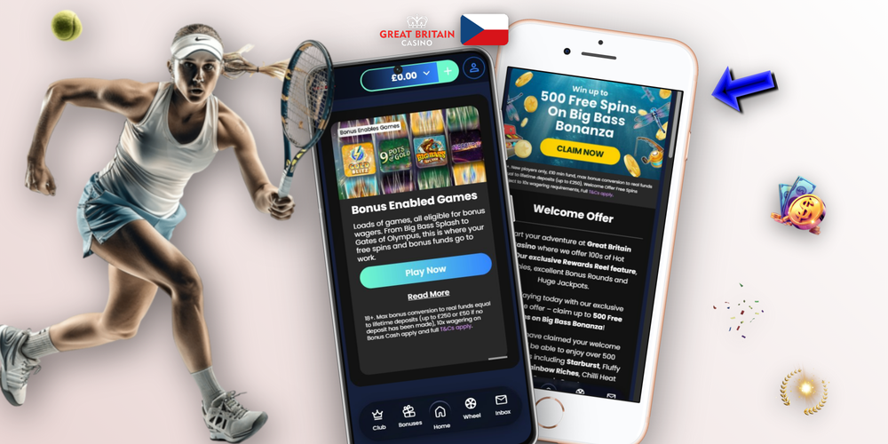 GB Casino banner s herními ikonami a promo kódem GBCPLAY150 na 100% bonus