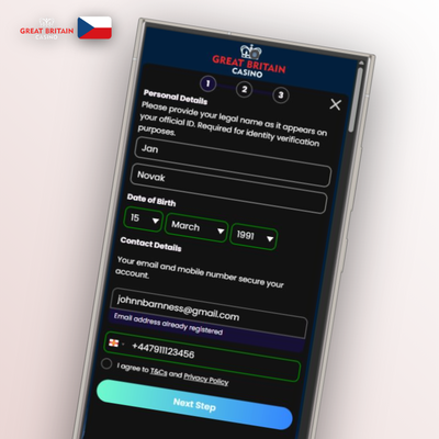 Způsob registrace přes e-mail a heslo v GB Casino – plná kontrola nad účtem